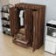 Armoire 3 portes avec 2 tiroirs et 2 tringles de suspension