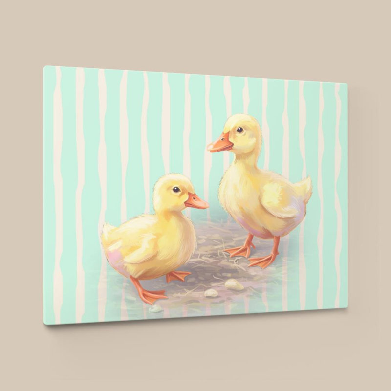 «Baby Ducks» par CAD Designs - Impression sur toile, 48 po x 36 po, Toile tendue, Ne s’applique pas