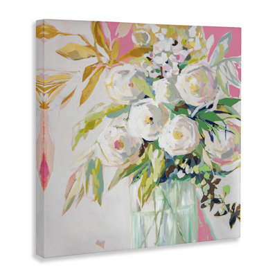 "Springtime Soiree Roses", art mural sur toile par Jenny Westenhofer