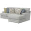 Youngblood - Méridienne 2 pièces avec siège à ressorts et 6 coussins décoratifs inclus-373499789