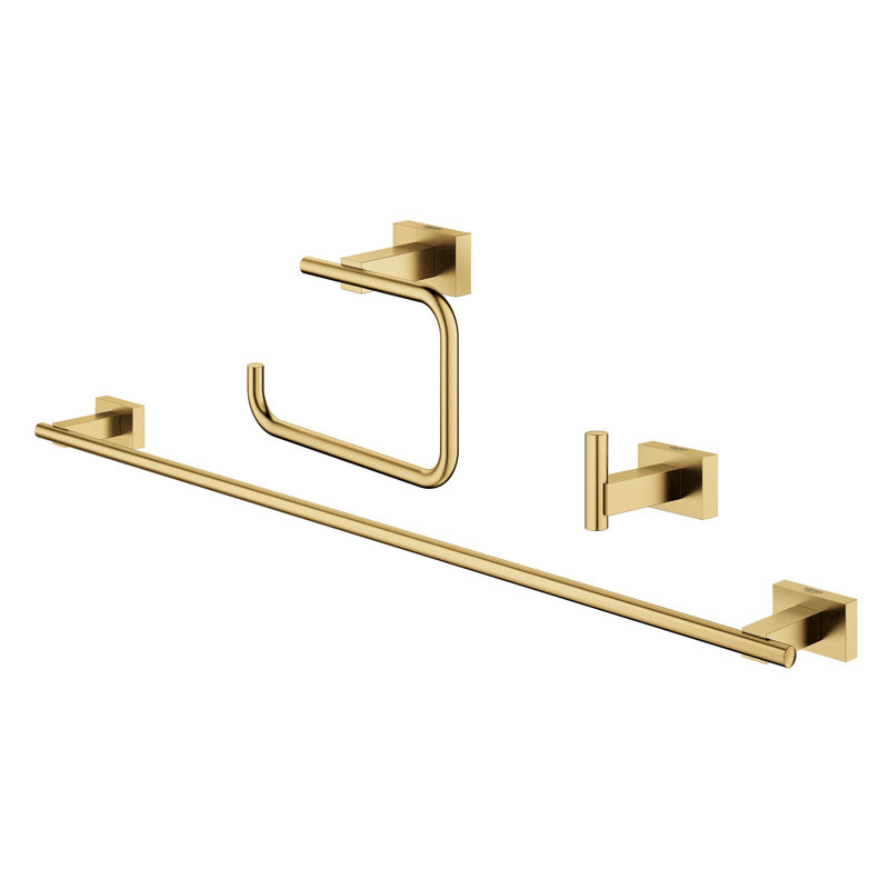 Ensemble de quincaillerie de salle de bain 3 pièces Essentials, Lever de soleil froid brossé