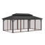 20 pi L 12 pi. D Pavillon de jardin en aluminium