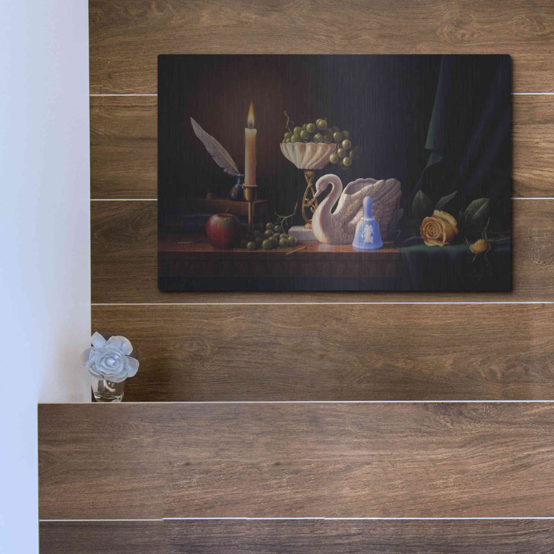 Art mural en métal luxueux «Silent Grace» par R. Hed, 36 po x 24 po, H 12 po x l 16 po