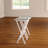 Senters Wood Rustic TV Tray Table Set