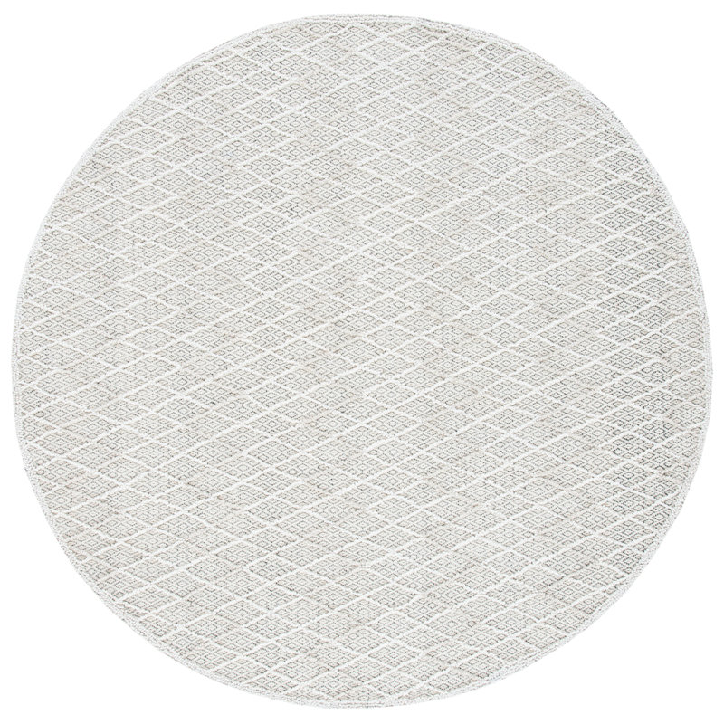Giraldo Hand Tufted Performance Geometric Rug, Round 6'
