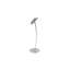 Support pour iPad, enceinte verrouillable, rebord pour notes de haut-parleur, câble d'alimentation - argent
