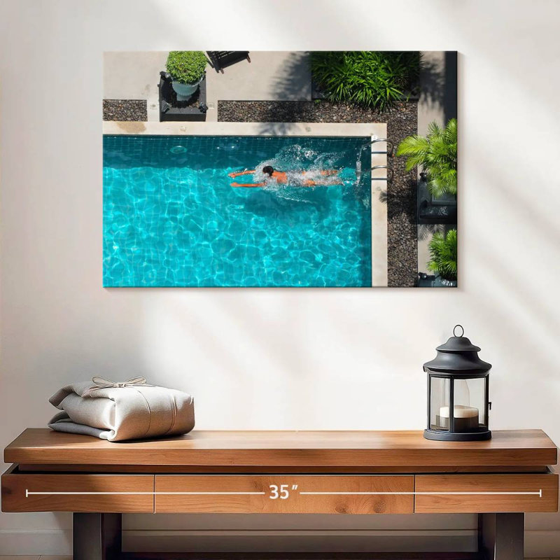Piscine extérieure Sireci, H 16 po x l 24 po