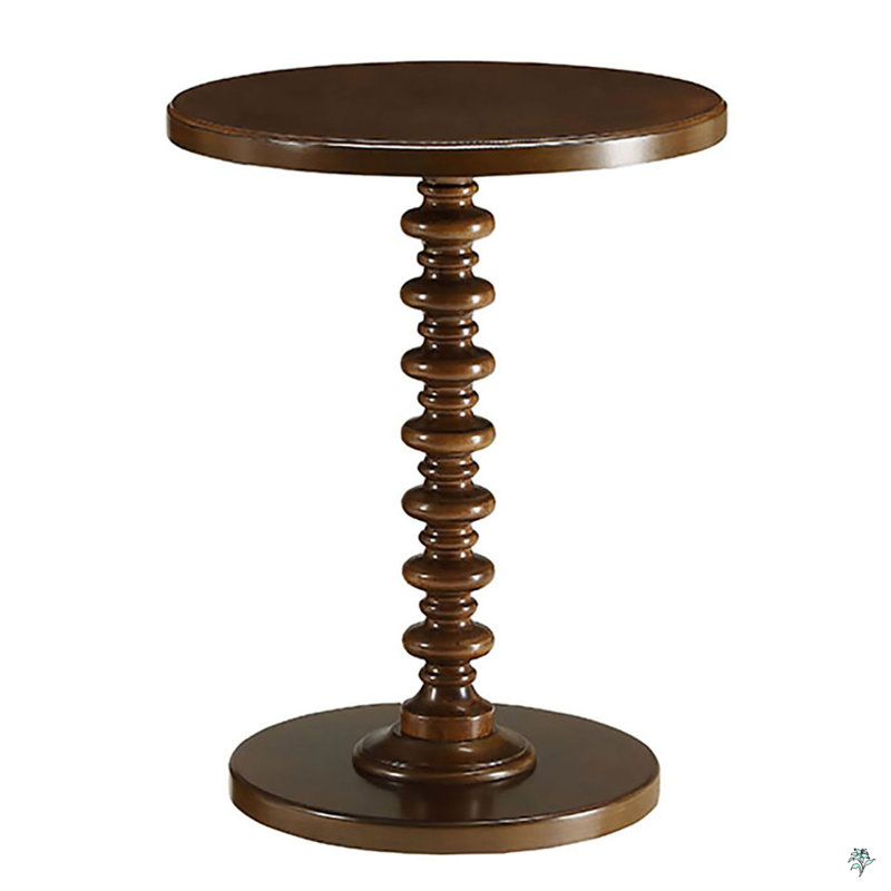 Round Wooden Side Table