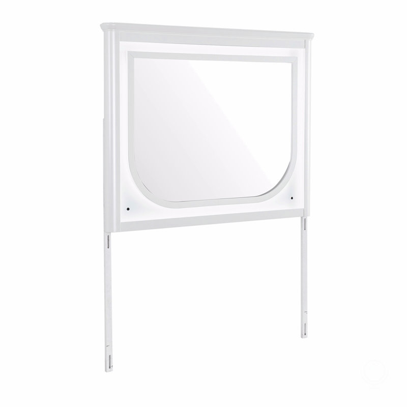 Mirror With Led, Gray