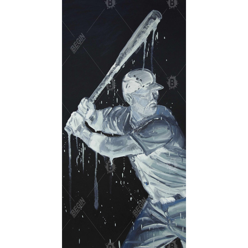 Baseball player - 15.75"x31.50" Desk mat