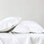 Drap-housse pour lit simple en satin de luxe blanc 4 pièces