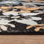 Tapis noir à motif floral multicolore-1958862198
