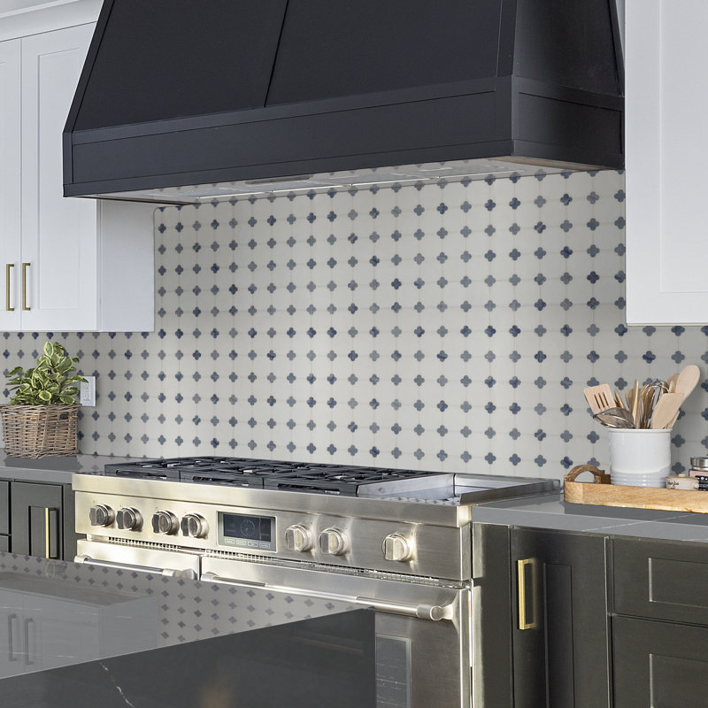 Loredana Fiorello 12 in. x 12 in. Polished Marble Mosaic Floor and Wall Tile