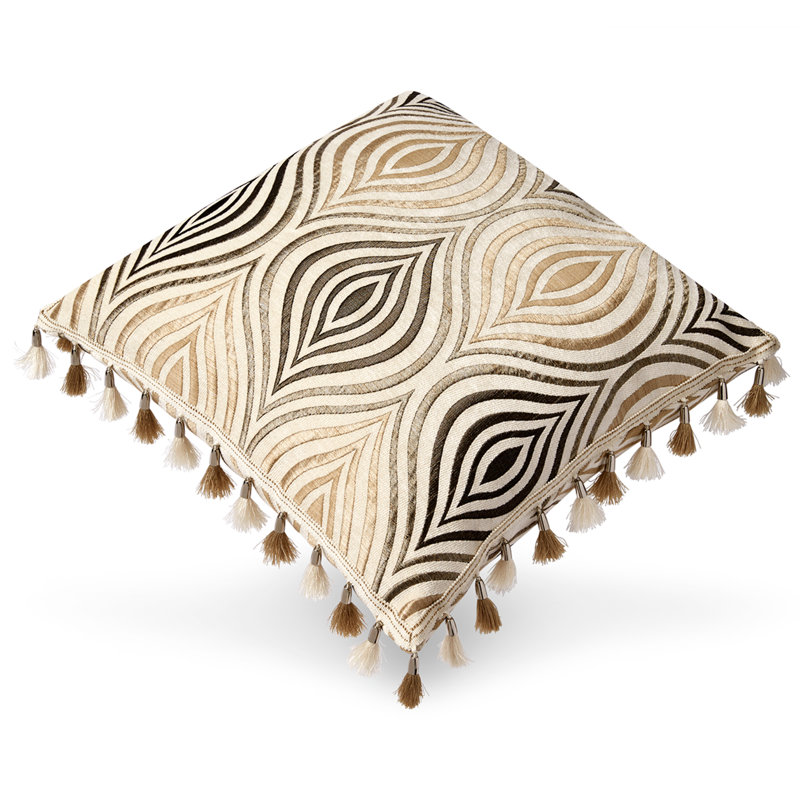 Africa Trimmed Tassels Throw Pillow