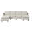 Upholstered Chenille U-Shaped  Modular Sectional Sofa-858565761-858565764