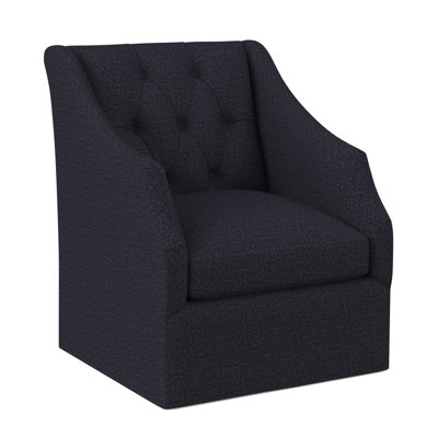 Chaise pivotante à dossier capitonné Claudette