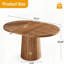 Table de conférence ovale en bois