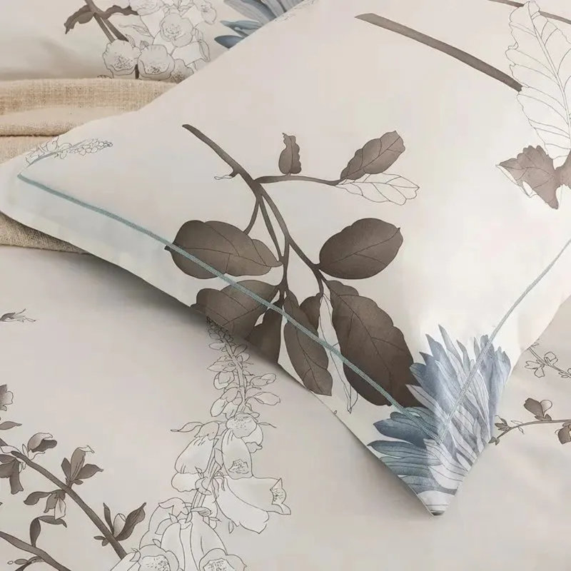 Ensemble d'édredon toutes saisons 3 pièces pour grand lit, comprenant 1 édredon et 2 taies décoratives, styles et couleurs variés