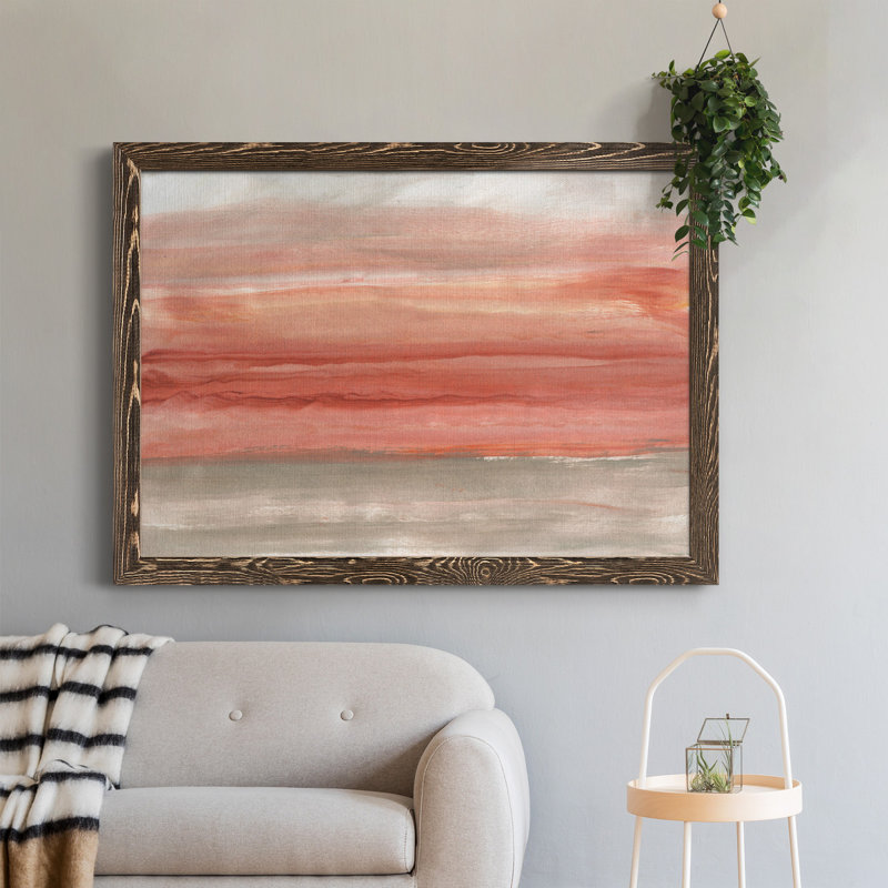 Oasis Sky - Peinture sur toile encadrée, Noyer, H 37,5 po x l 27,5 po x P 1,5 po