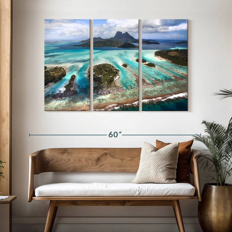 Gillard Bora Bora Lagoon, 32" H x 50" W