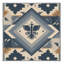 Tapis gris moelleux moelleux à motif de blocs d'inspiration mondiale Dahill-2024299248