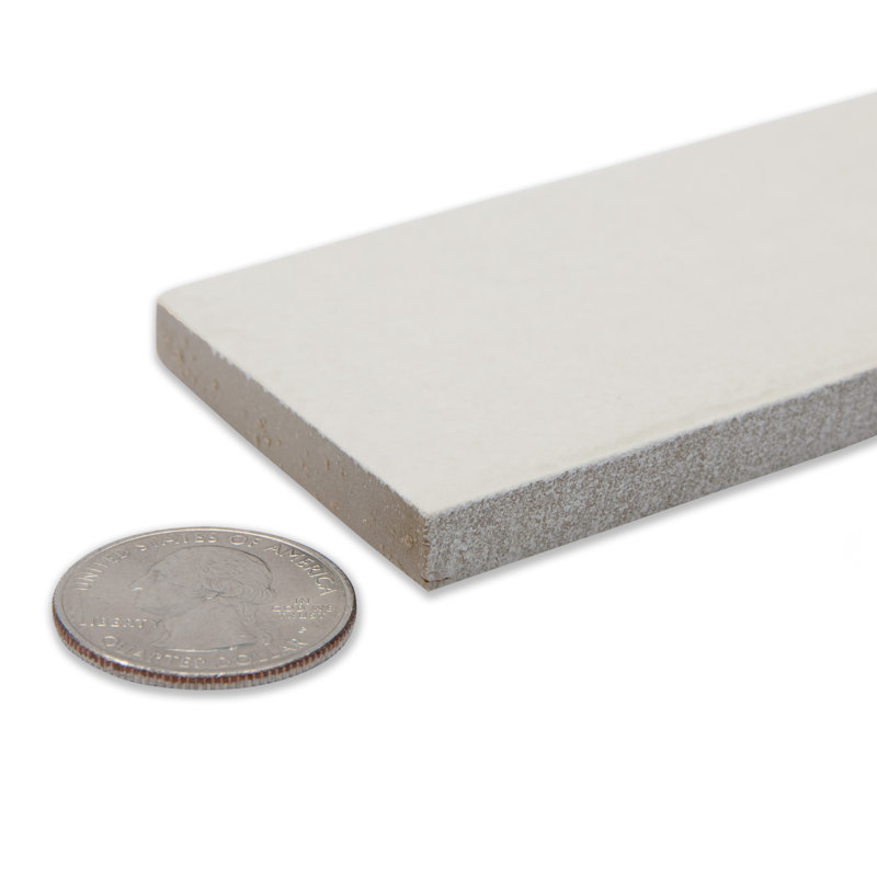 Tucson 1-7/8 In. X 17-3/4 In. Porcelain Floor And Wall Tile, White