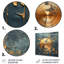 Disque vinyle doré et gris Melody IV - Disques vinyle, art mural en métal-2122467342