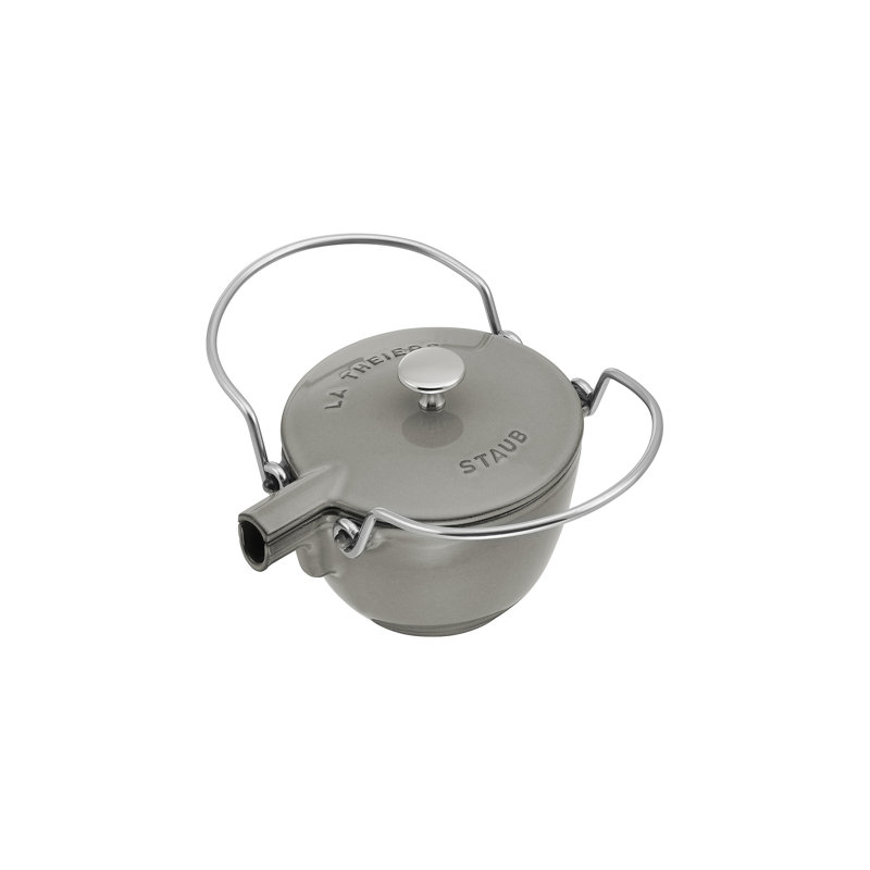 STAUB Cast Iron Tea Pot 1.15L, Grey
