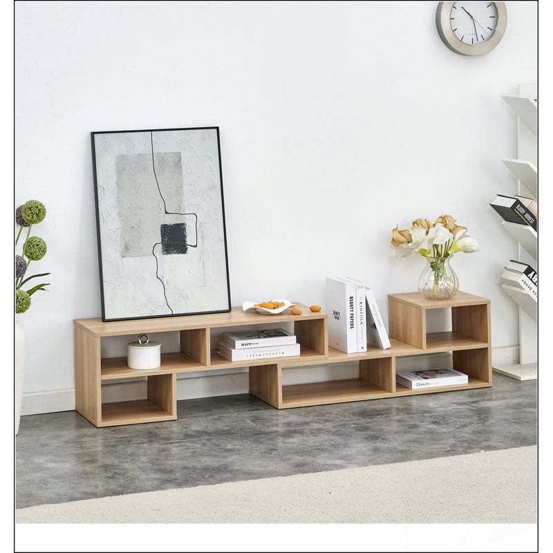 2 Pieces Cube TV Stand,Free Combination Gaming Entertainment Centre Media Stand,Open Storage Bookcase Shelf for Living Room,2 Shelf Bookcase L-Shaped TV Console Stand,with Dimensions of 47.2*12*13.4.