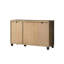 Armoire à chaussures 3 portes l 45 po finition chêne foncé