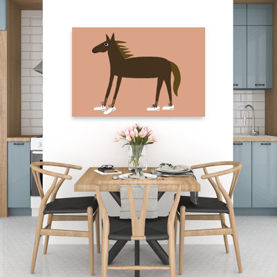 Cheval, espadrilles modernes, art mural cheval