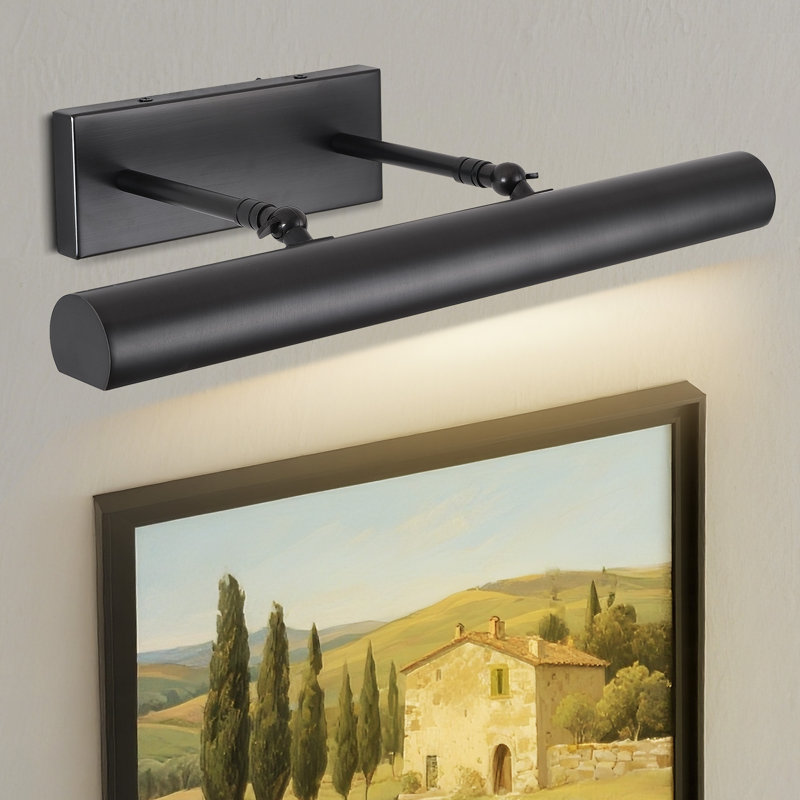 Applique murale 18 "à 3 lumières à intensité variable, Noir
