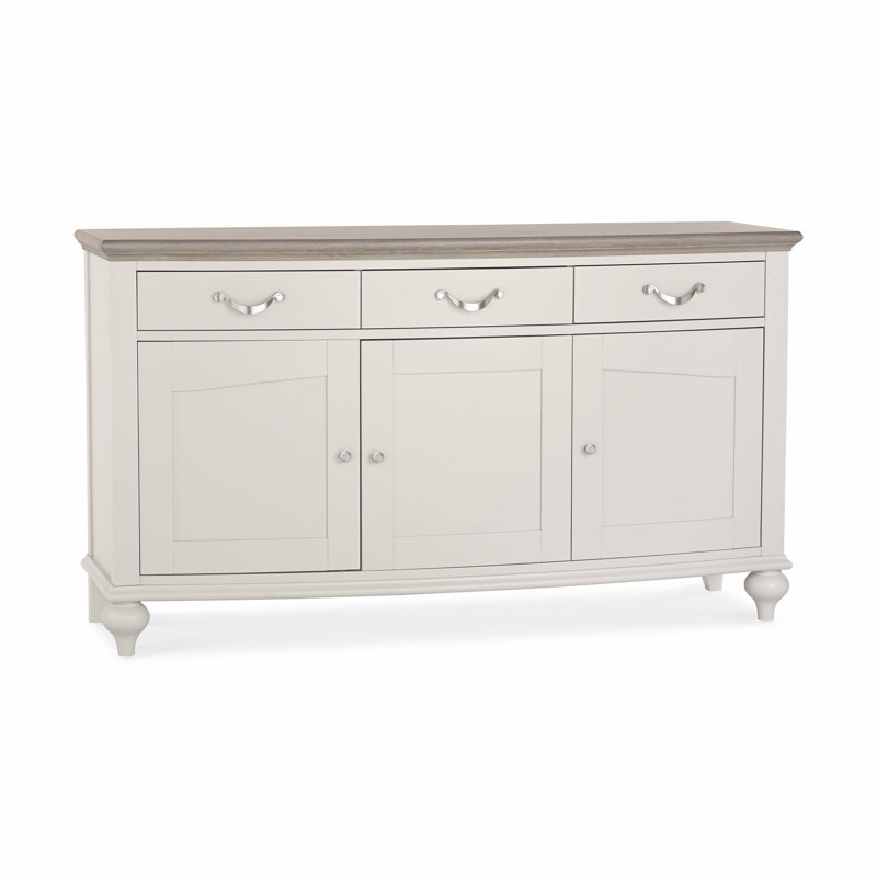 Dimas 153.8cm Sideboard, Soft Grey/Grey Washed Oak