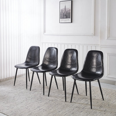 PVC Dining Chairs, Set Of 4