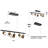 Lakeeta 5 - Light Kitchen Island Pendant