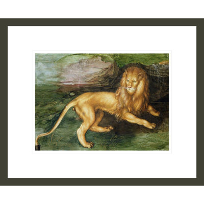 Lion (avec papier sur papier) par Albrecht Dürer, impression numérique sur toile