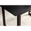 Table carrée à pieds en métal, noir, table de salle à manger moderne avec pieds, Touchpoint