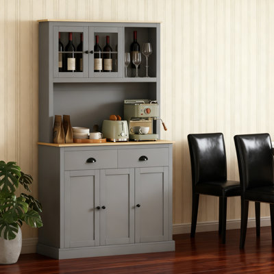 71" Tall Pantry Cabinet Freestanding Kitchen Cabinet