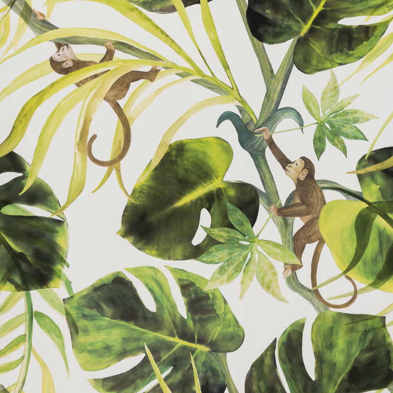 Colony Monkey Business Wallpaper 10.06m x 53cm, Natural