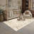 Kitty Washable Vintage Beige Area Rug with Non-Slip Backing for Living Room-1888605868