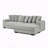 Upholstered Sleeper Sectional Sofa-129000919