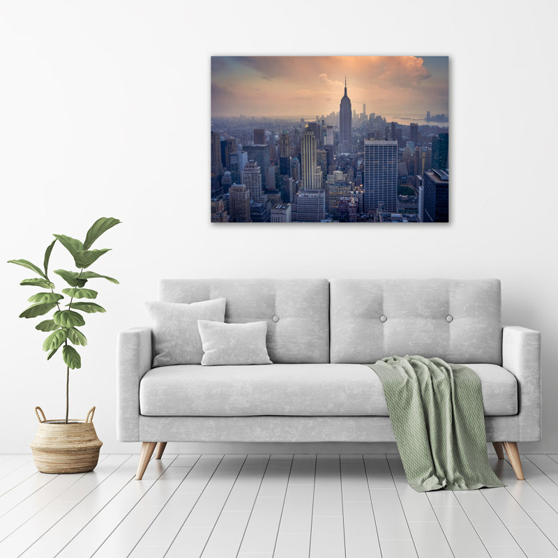 Manhattan New York - No Frame Print on Glass
