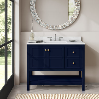 Krish 42'' Single Bathroom Vanity with Top