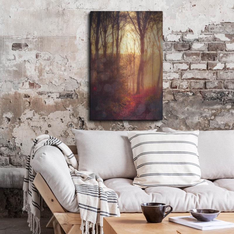 Art mural en métal Millwood Pines «Seasons Light» par Dirk Wustander, H 36 po x l 24 po