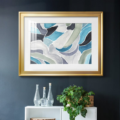 «Subtle Billows» avec cadre en I et cadre biseauté mat et verre