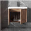 Armoire de salle de bain avec lavabo, porte à fermeture en douceur, installation flottante, 24 pouces convenant aux petites salles de bain, bois