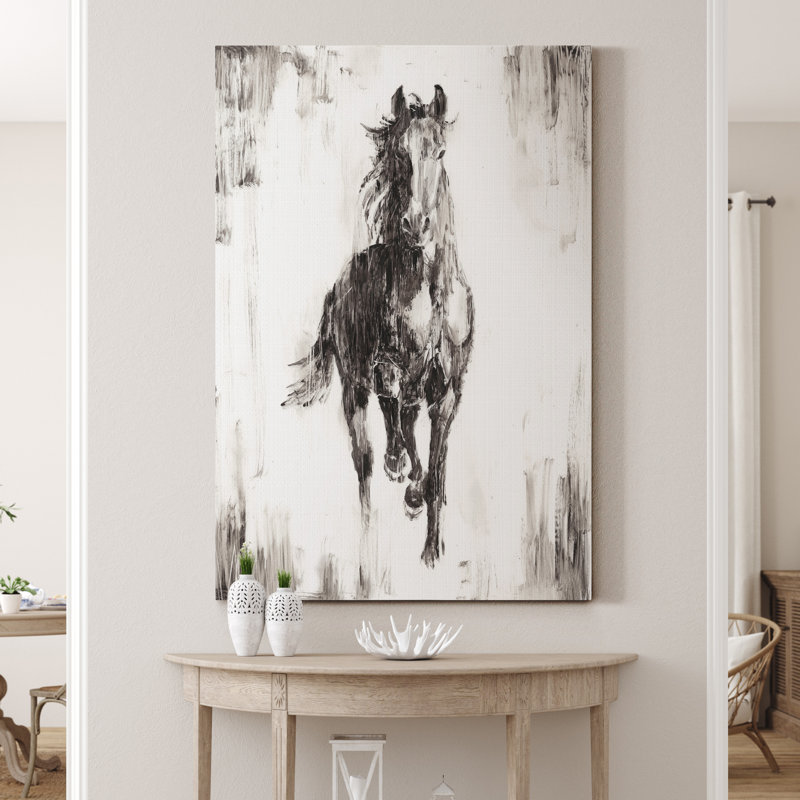 Étalon I - reproduction sur toile tendue, H 12 po x l 8 po x P 1,5 po