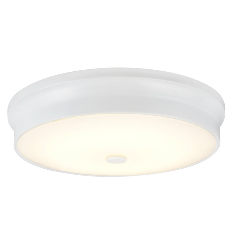 Beckwood Glass LED Flush Mount, White