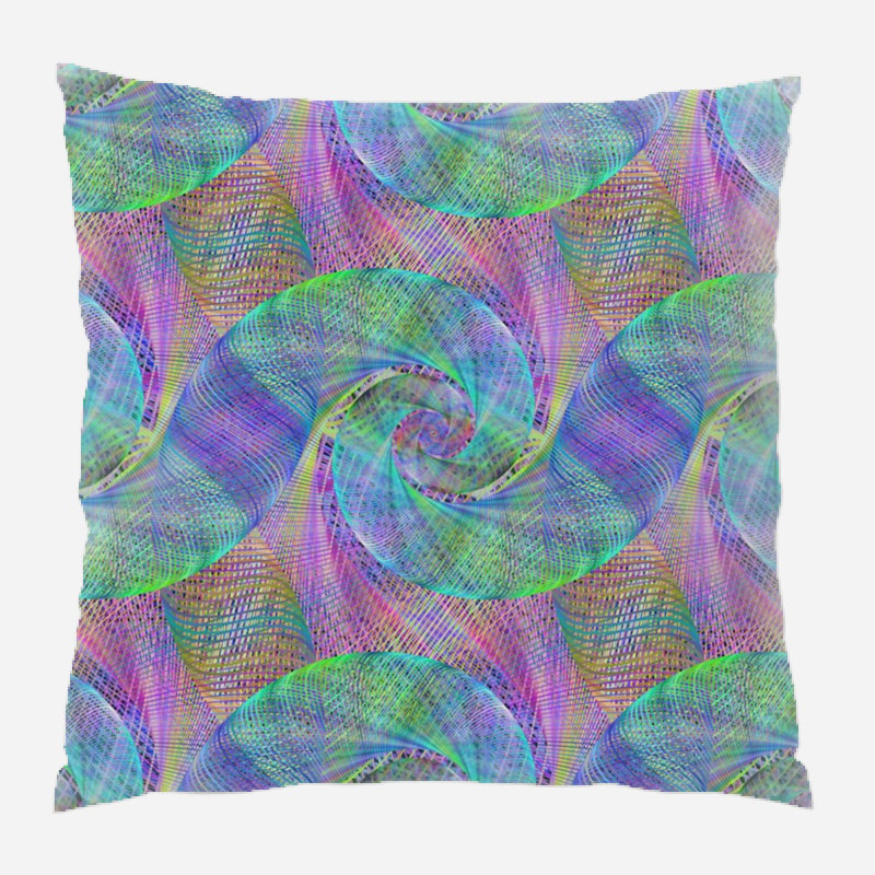 Coussin décoratif en spirale, Intérieur
