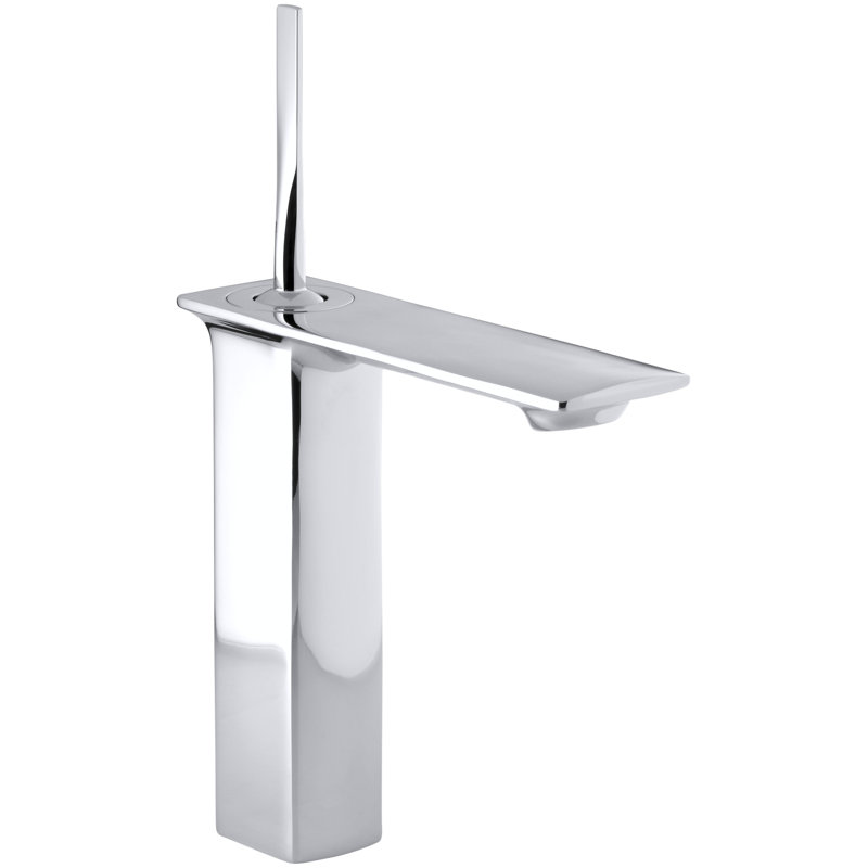 Stance Tall Single-Hole Bathroom Sink Faucet, Polished Chrome